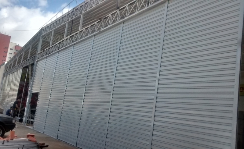 Onde Encontro Porta de Aço Meia Cana para Empresa Araraquara - Porta de Aço Meia Cana Vazada