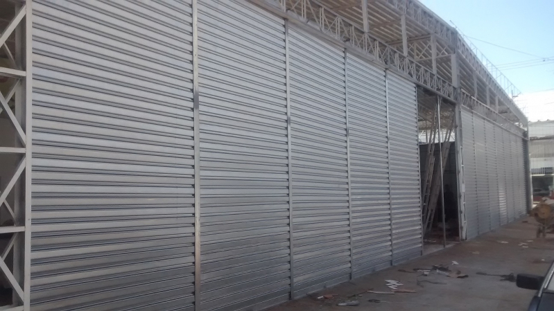 Portas de Aço de Enrolar para Garagem São Carlos - Porta de Aço de Enrolar Automática Residencial